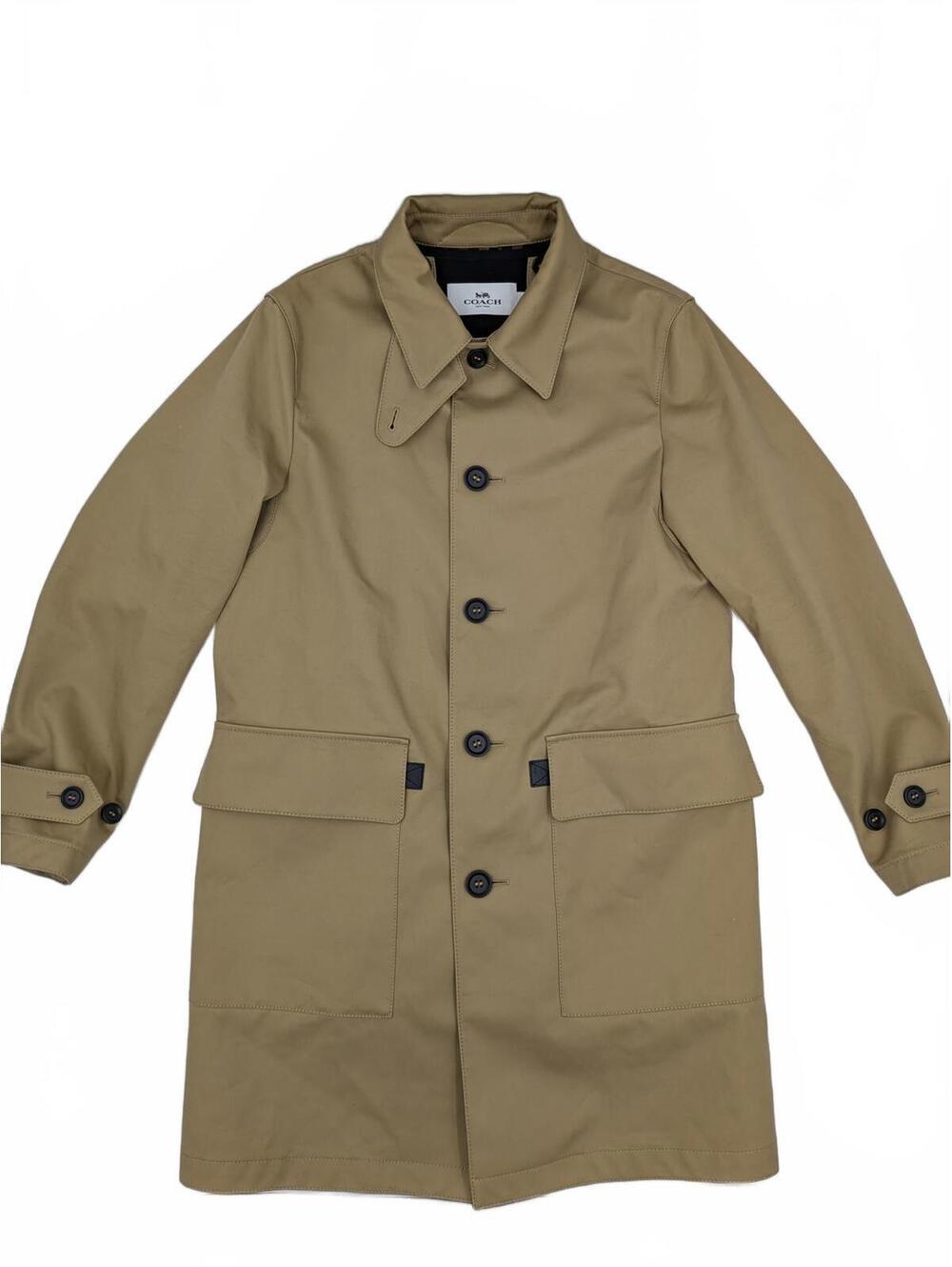 Coach Womens Tan Walking Car Coat XS Khaki Fly Designer NWOT
